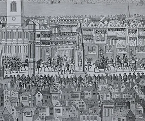 Teil des Krönungszuges von Eduard VI., 1547